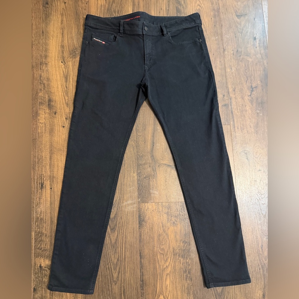 Diesel Jeans 1979 SLEENKER Stretch Slim Skinny Black Jeans Men’s 38x32